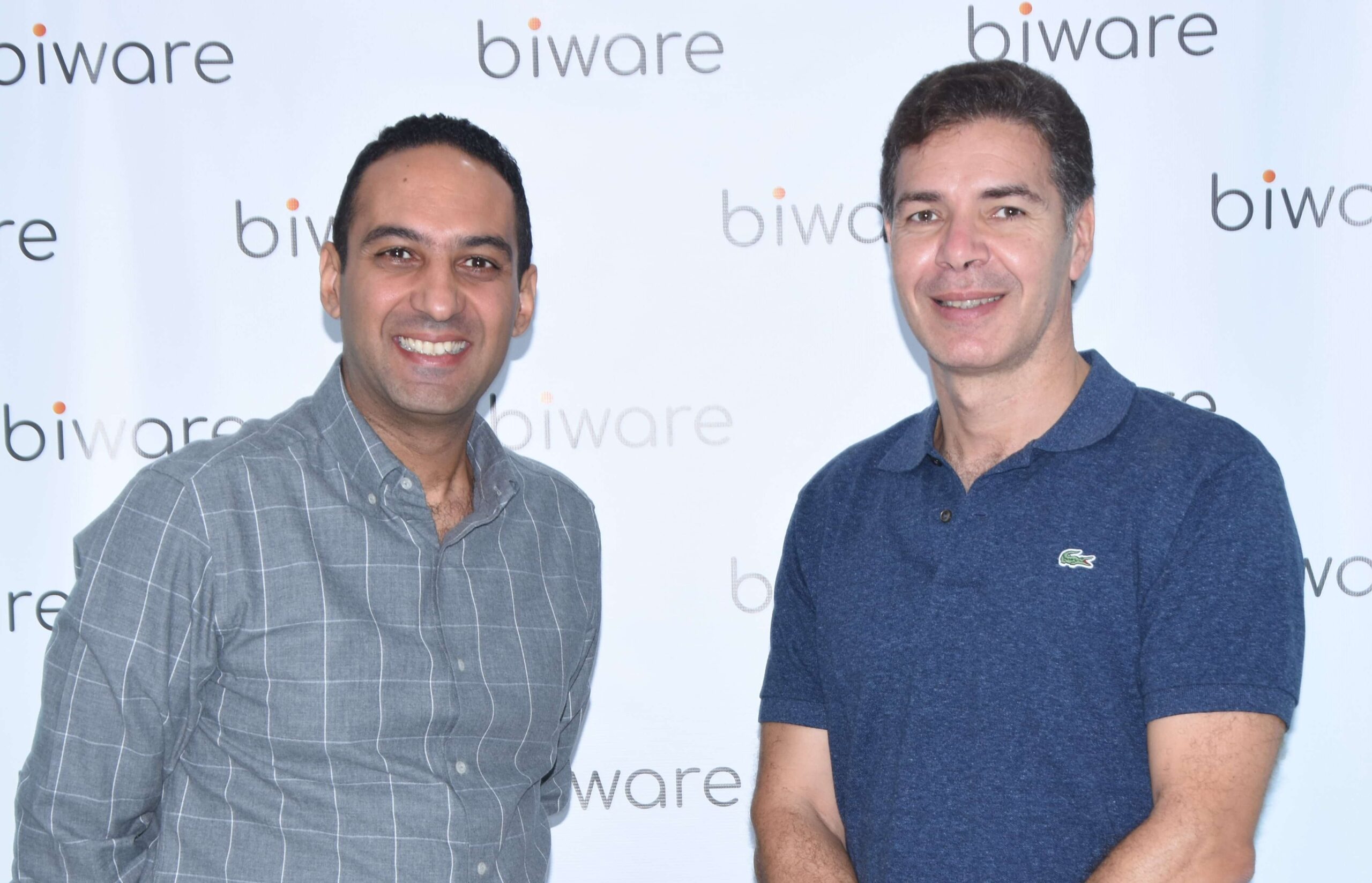 A picture of Walid Kaâbachi and Amine Boussarsar, Biware's managers